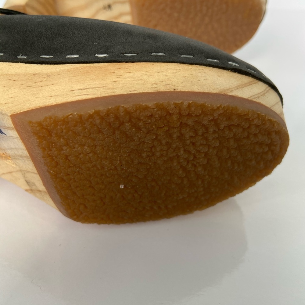 Sz. 39 Sandgrens Maya Nubuck Leather Swedish Clogs - Picture 8 of 14